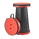 Tragbarer Klapphocker mit Max. Tragfähigkeit 180 kg | FOLDYSEAT (Rot)