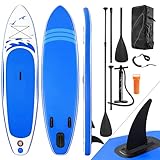 Aufblasbare Stand Up Paddling Board SUP Board Paddle Surfboard Stabiles Leichtgewicht...