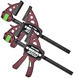 2 x Piher Quick Extra Einhand-Zwinge Schraub-Zwinge 45 cm Schnell Spanner Spreiz...