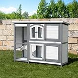 Miweba MyAnimal Hasenstall MH-02 | 140x48x108 cm - Kaninchenstall - Hasenkäfig -...