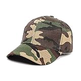 Herren Frauen Camouflage Baseball Cap, Unisex Camo Sonnenhut Verstellbare Outdoor Hut für...