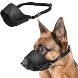 Maulkorb für Hunde, Maulkorb mit Klettverschluss Weich, Verhindert Beißen,...