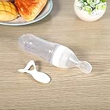 KIMISS Silikon-Müsliflasche für Babys mit Löffel, 90 Ml, BPA-frei, Sicherer,...