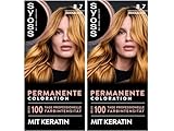 Syoss Color Coloration 8_7 Honigblond Stufe 3 (2 x 115 ml), permanente Haarfarbe für bis...