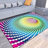 ROSURUG Schminktisch Deko Cozy Room Decor 200X290cm 3D rotierendes Design...