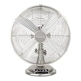 H.Koenig JOE48 Tischventilator / Designventilator aus Metall/ 3...