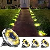 Anordsem Solarlampen für Außen Garten Wetterfest: 4 Stück Rostfreie Stähle...