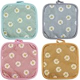 KOLZEMV 4 er Set Baumwolle Topflappen, topflappen, topflappen Set, topflappen &...