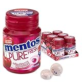 Mentos Kaugummi | Kaugummi Pure Fresh Cherry Flaschen (30 Stück Pro Flasche) | Mentos Gum...
