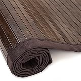 Homestyle4u 854, Bambusteppich 160 x 230 cm, Bambusmatte Rutschfest mit Bordüre,...