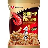 Nong Shim Shrimp Flavoured Cracker – Krabbenchips scharf & würzig - koreanischer Snack...