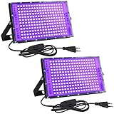 CREATESTAR 2er LED Schwarzlicht Strahler 150W, UV Strahler Flutlicht mit...