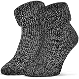 Piarini ABS Stoppersocken Wollsocken Wintersocken Norwegersocken Innenfrottee Damen Herren...