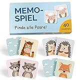 GLÜCKSWOLKE Memo - Spiel I Für Kinder ab 2 bis 6 Jahre I Montessori Spielzeug...
