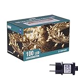 ANSIO® Lichterkette außen Innen 10m 100 LED lichterkette Weihnachtsbaum Lichtketten...