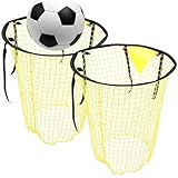 2 Stück Fußballtor Zielnetz, 45x60cm Fussballtor Torwand Fussball Ziel mit Rahmen...