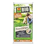 COMPO BIO Rasendünger, Naturdünger für Rasen, Natürliche Sofort- und...
