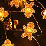 Lebkuchenmann lichterkette weihnachten,2M 20 led lichterkette außen...
