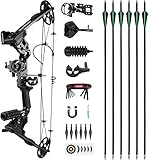 The7boX Compound Bogen und Pfeil Set 20-70 LBS Einstellbare 320 Fps...