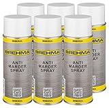 BREHMA 6X Antimarderspray Marderschreck Marder Spray Marderabwehr 400ml mit Griff