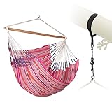 LA SIESTA® Habana Baumwoll Hängesessel & Baum- & Pfosten-Befestigung - Hängesessel für...