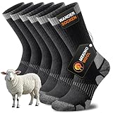 Niorasen Merino Wandersocken Herren Damen, Sommer Outdoor Socken Trekkingsocken,...