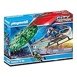 PLAYMOBIL City Action 70569 Polizei-Hubschrauber: Fallschirm-Verfolgung, Für Kinder von...