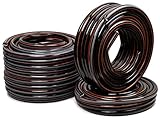 STRÜBER Gartenschlauch 4-lagig (1' Zoll – 15 m Länge) CARBON Bewässerungsschlauch mit...