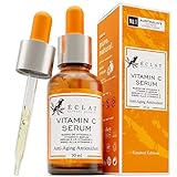 Bio-Vitamin C Serum für das Gesicht MIT HYALURONSÄURE +RETINOL +FERULATSÄURE...