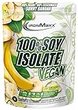 IronMaxx 100 % Sojaprotein Isolate Vegan Protein Pulver wasserlöslich, Geschmack Banane,...