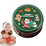 Weihnachts-Keksdosen – Leckerli-Behälter mit Deckel, leere Weihnachts-Plätzchendosen,...