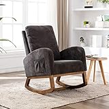 Weicher Schaukelstuhl im Mid-Century Modern-Stil, Schaukelstuhl für das Kinderzimmer,...