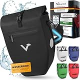 Valkental - Große & wasserdichte Gepäckträgertasche - Fahrradtasche für Gepäckträger...