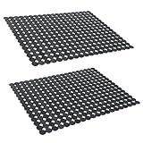 OTHWAY PVC-Spülbecken-Matten，2 Stück Küchenspüle-Matten, Schutz für...
