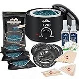 Lifestance Waxing Set Professionell, Wachswärmer Wachs Haarentfernung mit 400g Wax, 20...