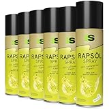 Spraytive 6 x 400ml Rapsöl Spray - Ölspray zum Kochen, Backen & für Salate - Bis zu...