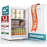 Stillstern Mini Gefrierschrank (42L) -18°C, Eiswürfelschale, Schloss, Türanschlag...