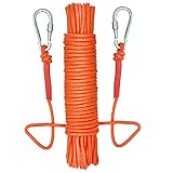 UTOMAG Fischerei Bergung Seil mit 2 Karabiner - 20m Allzweckseil - Outdoor Seil,...