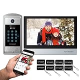 TMEZON WLAN Video Türsprechanlage Gegensprechanlage System,10 Zoll IP...