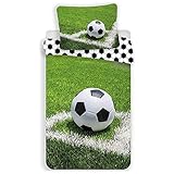Jerry Fabrics Bettwäsche Fußball, Fußballmotiv Erwachsene, 19BS204
