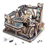 ROKR 3D Puzzle Erwachsene Elektrische Kugelbahn,Marble Spaceport 3D Wooden...
