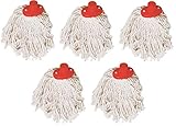 HRB Wischmop 5 Stück 145 g Bodenwischer Schleudermop Mop Wischmopp ohne Stiel