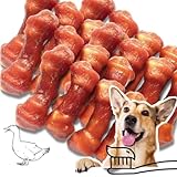 LalaZoo Dental Bone 500g Zahnreinigende Hundeknochen mit Ente Dental Kausnacks für Hunde...