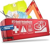 HELDENWERK KFZ Kombitasche (3 in 1) nach aktueller Norm 2026 - Inkl. Warndreieck,...