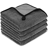 URAQT Shiny Trockentuch, 4 Stück Fast Dry Trockentuch für Die Dusche Auto Trockentuc...