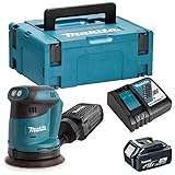 Makita DBO 180 RF1J Akku Exzenterschleifer 18 V 125 mm + 1x Akku 3,0 Ah +...