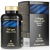Kollagen Komplex mit Hyaluron - 180 Kapseln - Hyaluronsäure Collagen Kapseln Hochdosiert...
