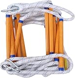 Gevvnss Strickleiter Feuerfeste Rettungsleiter 5M,Schwer Entflammbare...