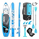Bluefin Cruise SUP Board Set | Aufblasbares Stand Up Paddle Board | 6 Zoll Dick |...
