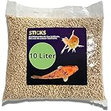 Teichsticks Premium 10L / 800g Fischfutter für Goldfisch, Koi, Teichfische,...